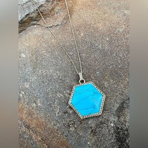 House of Harlow Hexes Turquoise Pendant